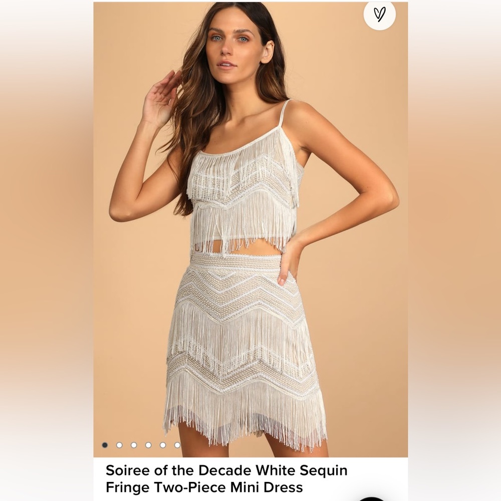 Lulu’s 2 piece fringe outfit NWT!